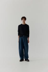 Dart-Knee Pleated Trousers