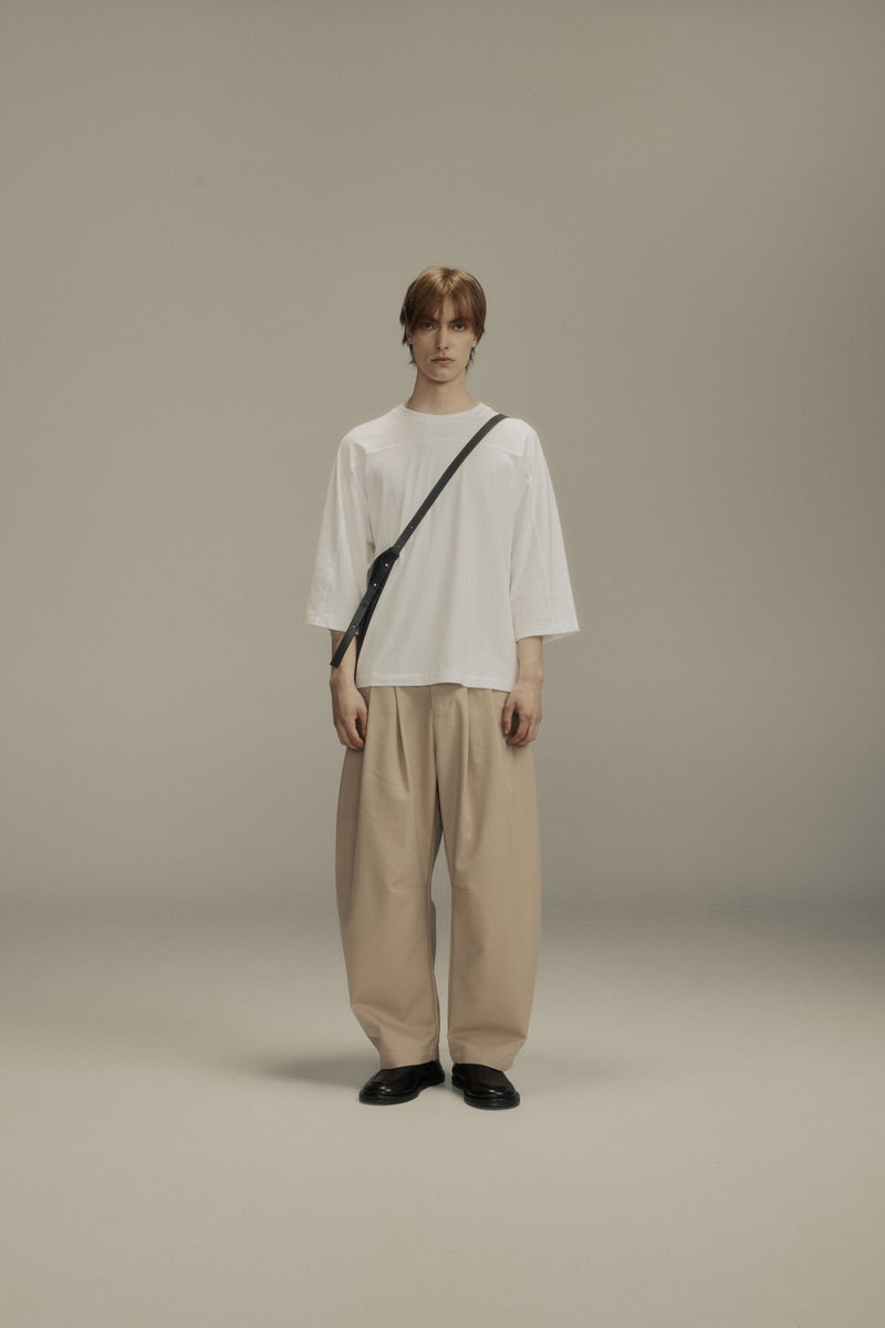 Dart-Knee Pleated Trousers