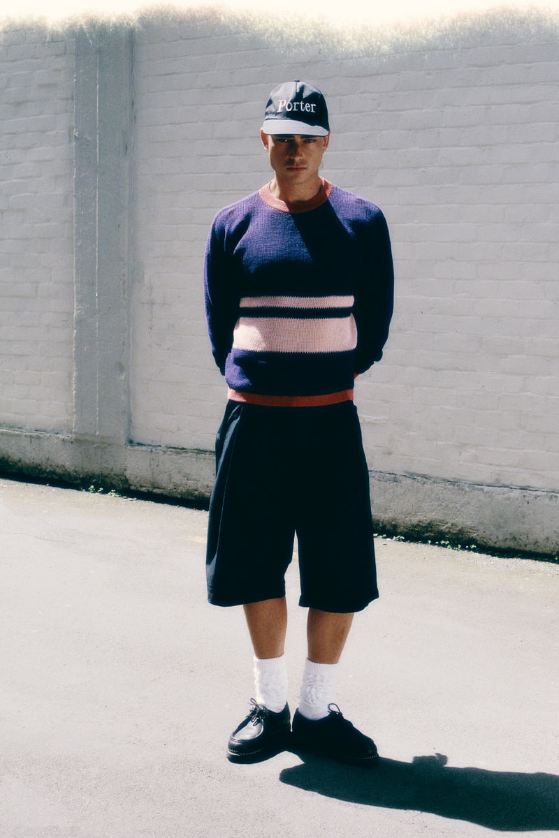 Double-Pleated Shorts