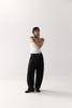 Dart-Knee Pleated Trousers