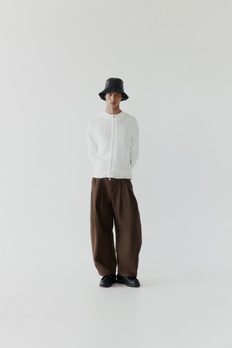 Zip-Up Drop Knit
