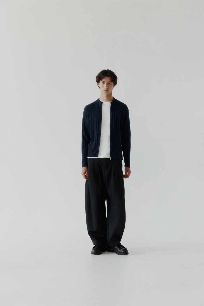 Zip-Up Drop Knit