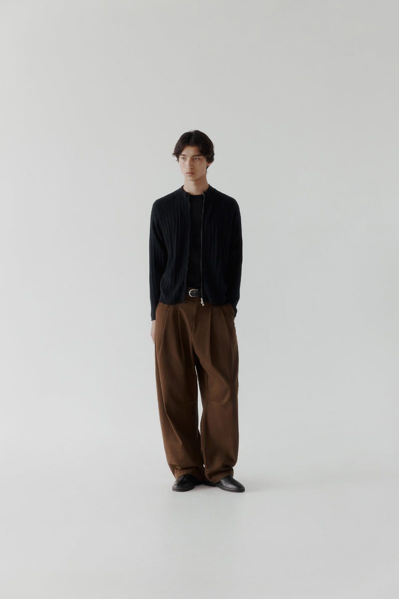 Zip-Up Drop Knit