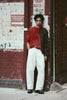 Dart-Knee Pleated Trousers