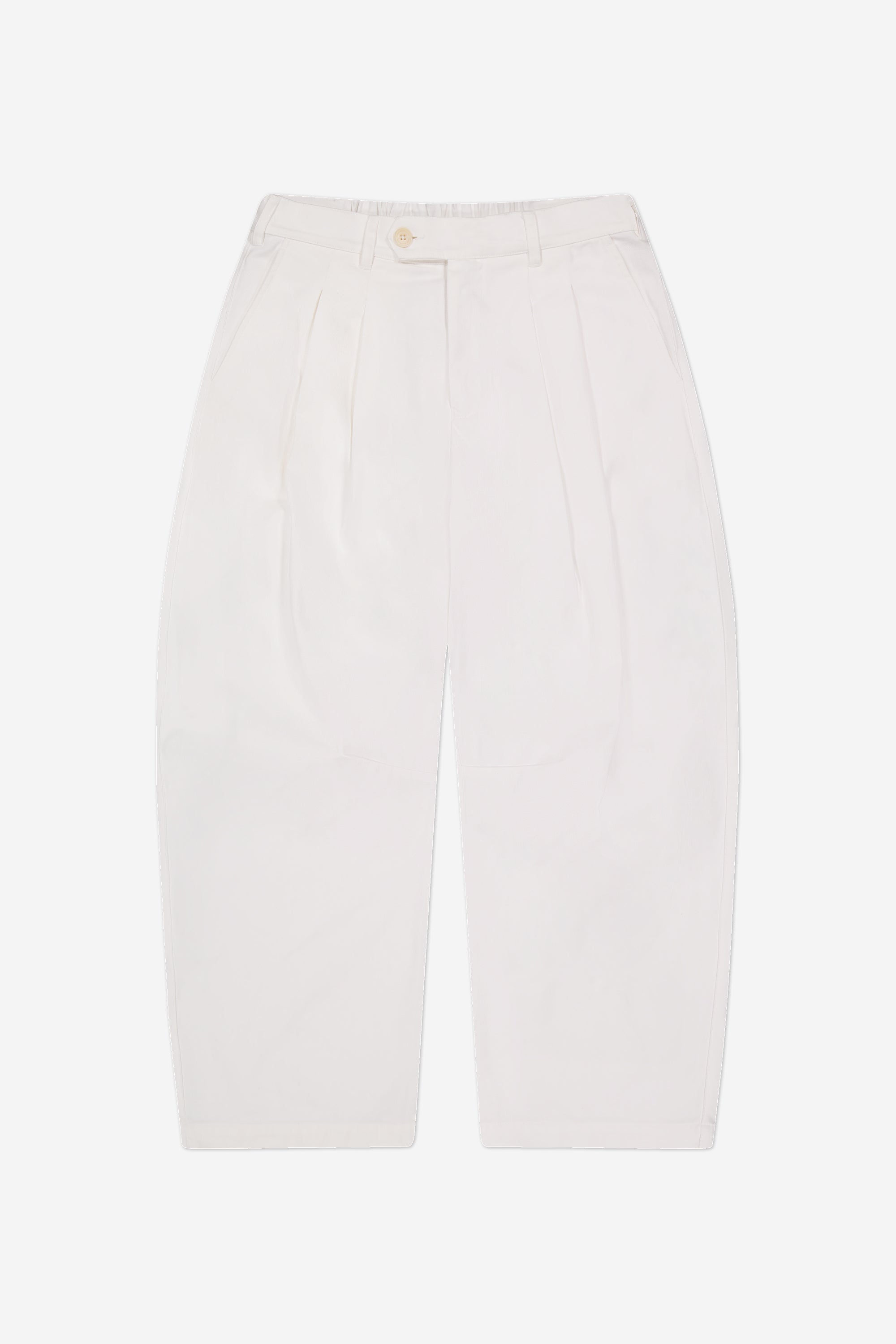 Dart-Knee Pleated Trousers